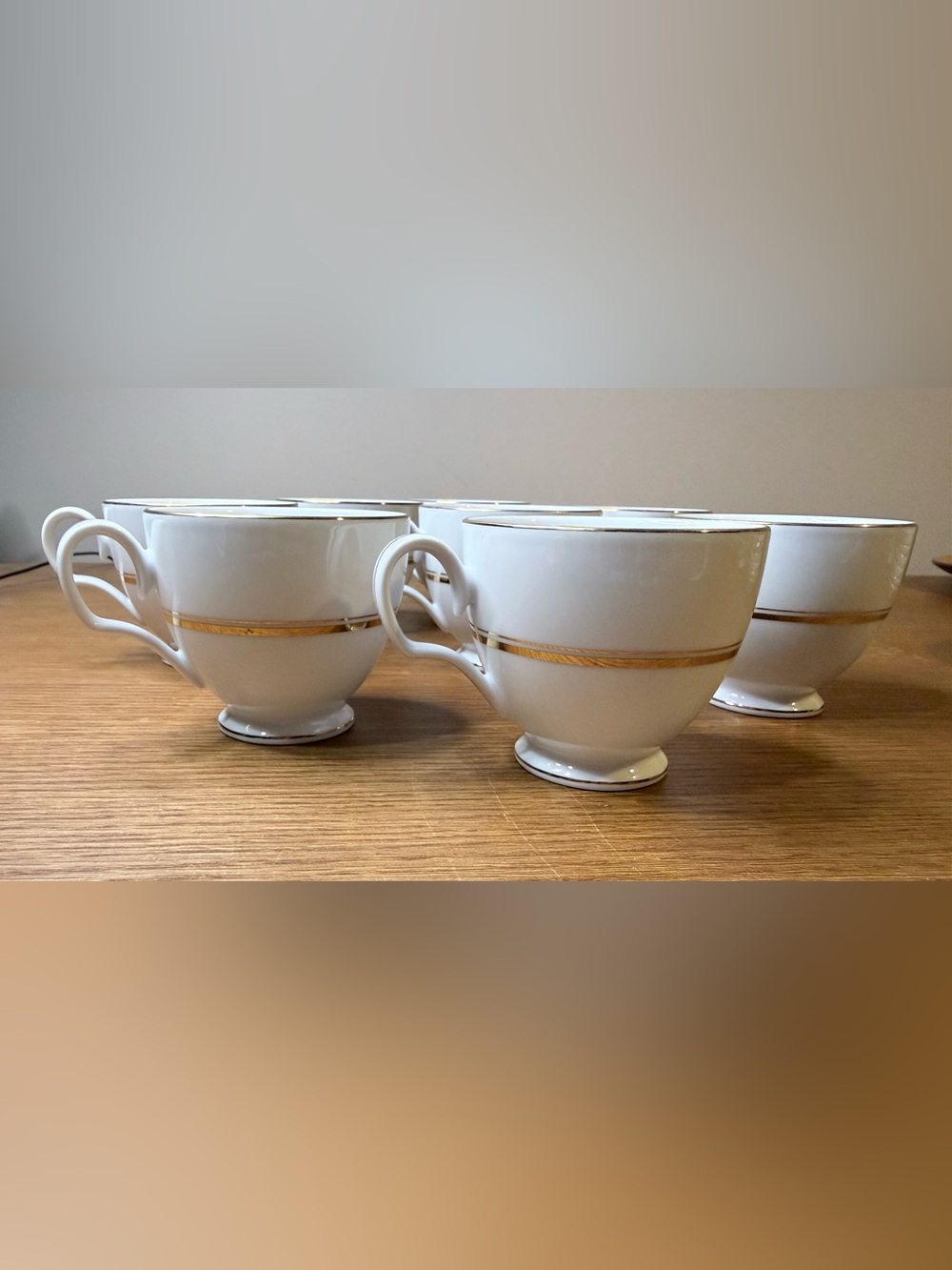 Noritake Gloria L553 Teacup and Saucer Set Fine Porcelain Gold Trim Replacement